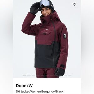 Women’s Burgundy and Black Jacket